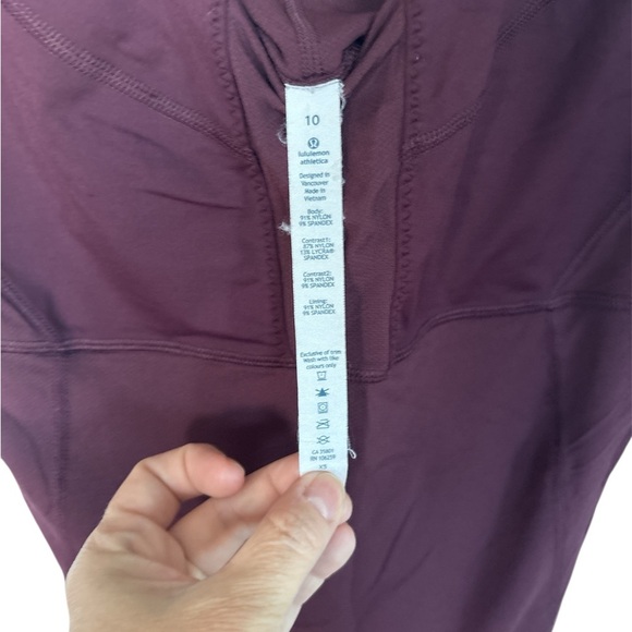 Lululemon Womens Wrappers Delight Tank Bordeaux Drama Top Burgundy Maroon - Picture 6 of 7